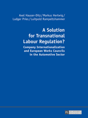 cover image of A Solution for Transnational Labour Regulation?